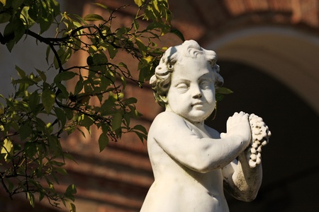 statue of little angel の写真素材