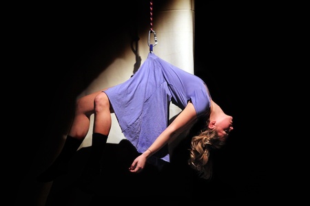 TURIN, ITALY - JANUARY 25, 2011: dancers of Salvino Aiosa's Ballet Company perform "The diary of Anna Frank"のeditorial素材