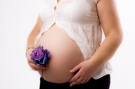 seven months pregnant