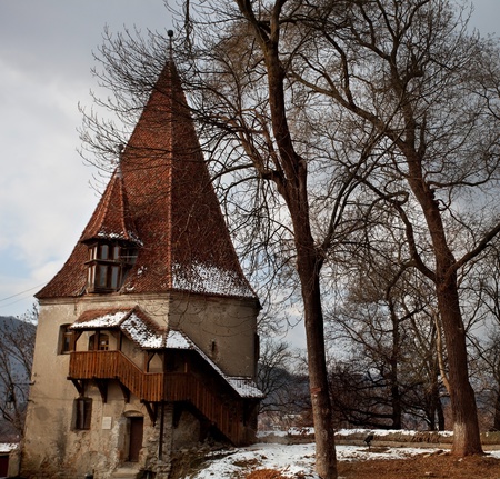 ancient citadel of Sighisoara, Transylvania のeditorial素材