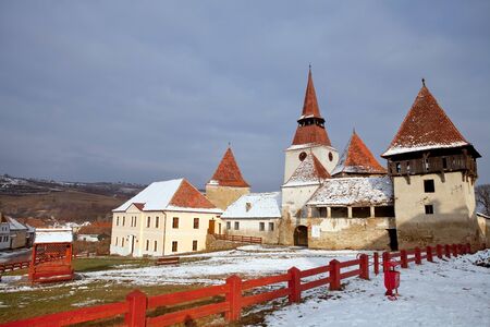 Ancient monastery near Sighisoara, Romania の写真素材