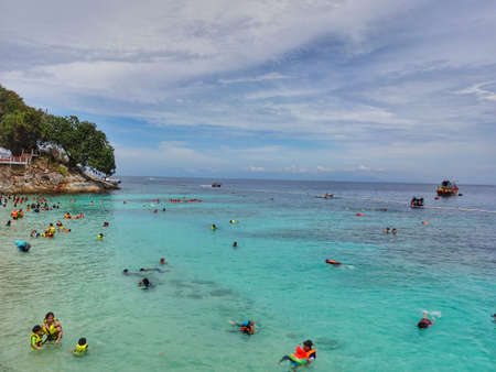 Snorkeling activity on Redang Beach, Terengganuのeditorial素材