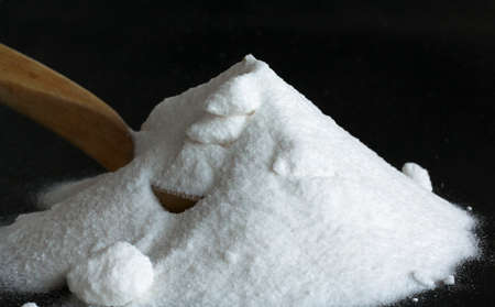 Spoonful of soda  Shallow depth of field の写真素材