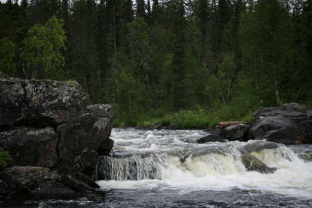 The river Krasnenkaja on Kola peninsula Russia.
