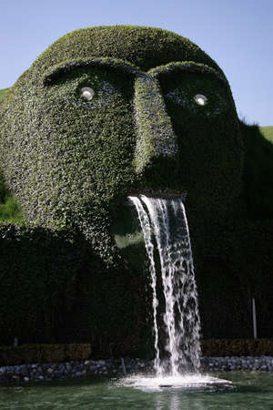 WATTENS, AUSTRIA - 07 May 2009: The entrance of Swarovski Crystal Worlds entitled 'The Giant'. It is a museum, building in 1995 in celebration of the 100th anniversary of the Swarovski.のeditorial素材