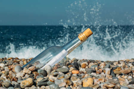 Bottle with a messageの写真素材