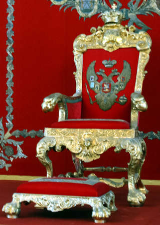 SAINT PETERSBURG, RUSSIA - June 27 2007: Interior of the State Hermitage (Winter Palace), Small Throne Hall.のeditorial素材