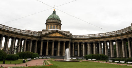 Saint Petersburg, Russia - June 27 2007: Cathedral of Our Lady of Kazanのeditorial素材