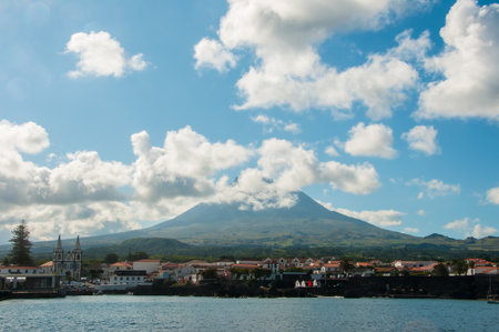 Image of Sao Miguel Island in the Azores archipelagoの写真素材
