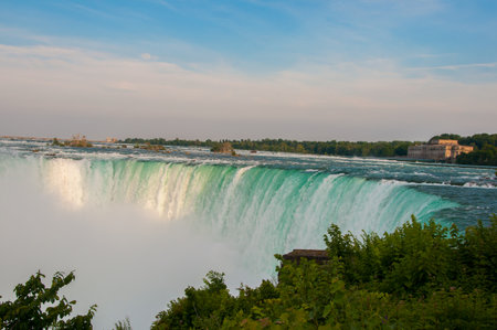 The waterfalls of Niagara in Canada are one of the great wonders of the worldの写真素材