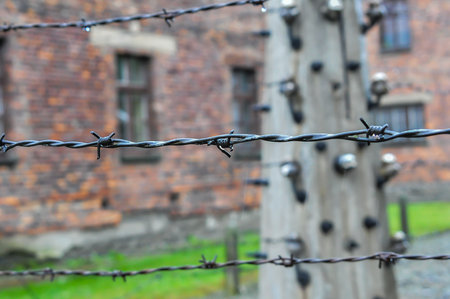 Image about the concentration camp at Auschwitz, Polandの写真素材