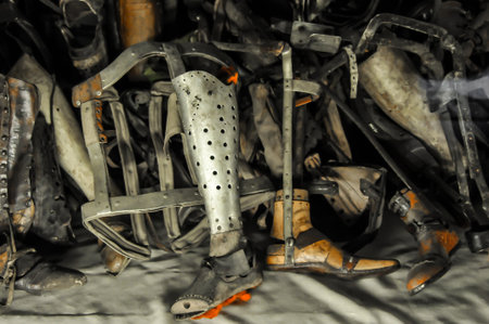 Image about the concentration camp at Auschwitz, Polandの写真素材