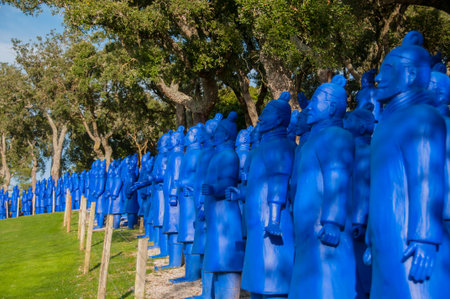 Statue in a park, in Portugalの写真素材