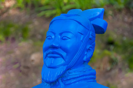 Statue in Budha Eden Parkの写真素材