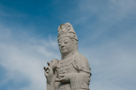 Statue in Budha Eden Park, in Portugalの写真素材