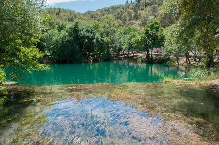 Krka National Park is a national park in Croatia, located in the northern part of the island of Krka.の写真素材