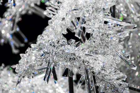 The beauty and brightness of white crystals