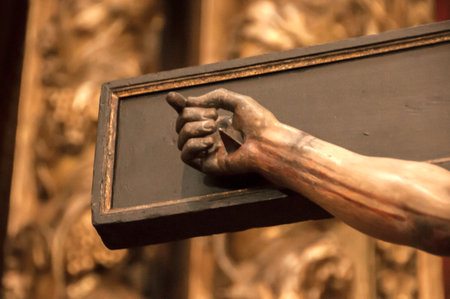 Statue of a religious figureの写真素材