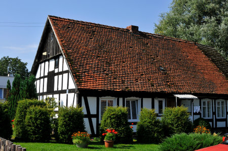 Typical Northern European houseの写真素材