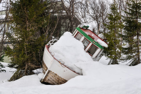 Snowy landscapeの写真素材