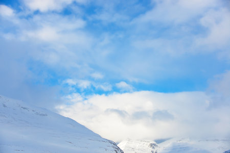 Snowy landscapeの写真素材