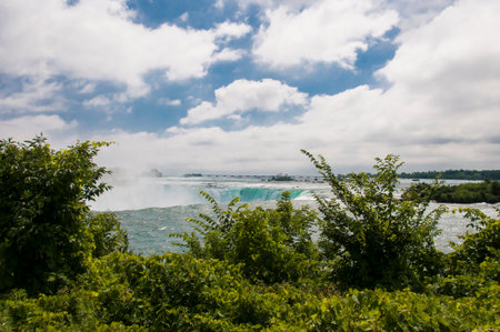 The waterfalls of Niagara in Canada are one of the great wonders of the worldの写真素材