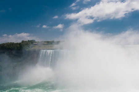 The waterfalls of Niagara in Canada are one of the great wonders of the worldの写真素材