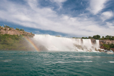 The waterfalls of Niagara in Canada are one of the great wonders of the worldの写真素材