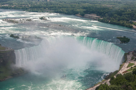 The waterfalls of Niagara in Canada are one of the great wonders of the worldの写真素材