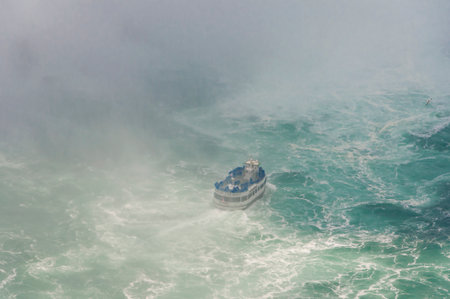 The waterfalls of Niagara in Canada are one of the great wonders of the worldの写真素材