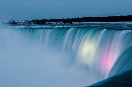 The waterfalls of Niagara in Canada are one of the great wonders of the worldの写真素材