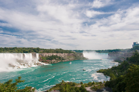 The waterfalls of Niagara in Canada are one of the great wonders of the worldの写真素材