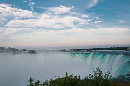 The waterfalls of Niagara in Canada are one of the great wonders of the worldの写真素材