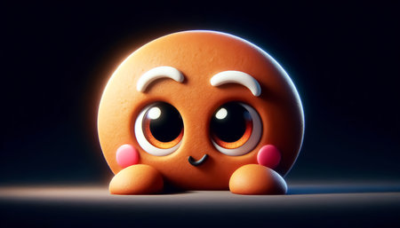 Cute adorable gingerbread man cartoonの素材