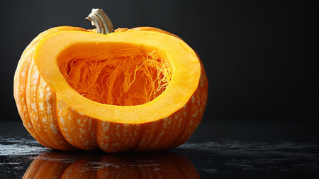 Colorful pumpkins on display at a farmers market in autumn.の素材