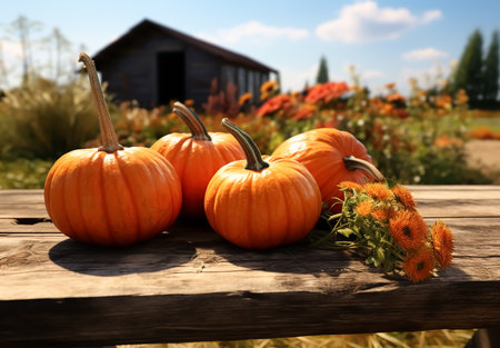 Colorful pumpkins on display at a farmers market in autumn.の素材