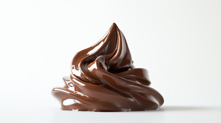 3d rendering of chocolate splashing isolated on white background with clipping pathの素材
