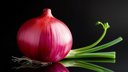 Onion isolated on background. Vegetables for healthy eatingの素材