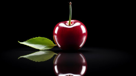 Beautiful red cherries for healthy foodの素材