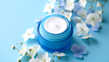 Moisturizing cream with the essence of nature for the skinの素材