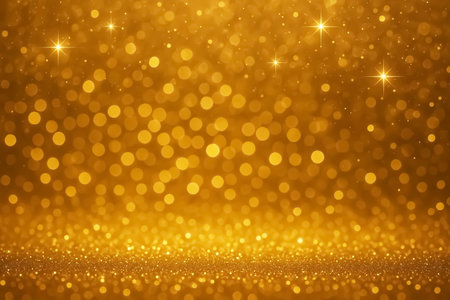 Sparkling golden christmas backgroundの素材