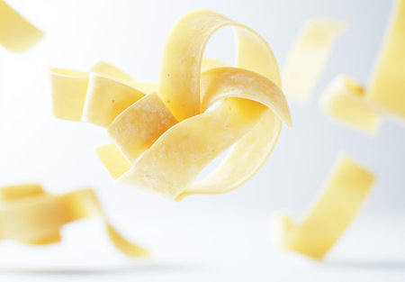Italian pasta on light backgroundの素材