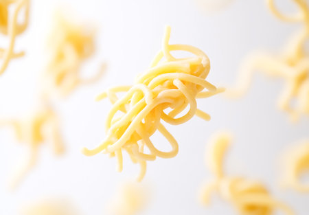 Italian pasta on light backgroundの素材