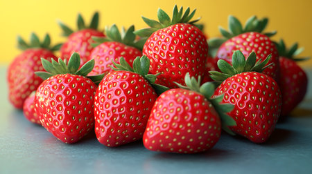 Beautiful red strawberries for healthy foodの素材