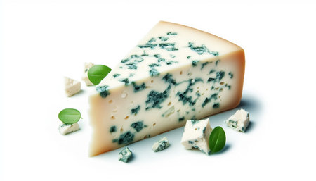 Pieces of delicious gorgonzola cheeseの素材