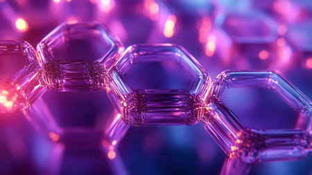 3d rendering of abstract particles in empty space. Futuristic background with depth of field and bokeh.の素材