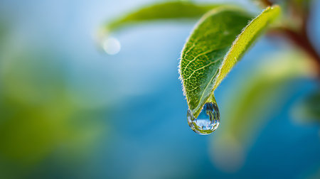 The connection between plants and water. The concept of sustainability, the essence of natureの素材