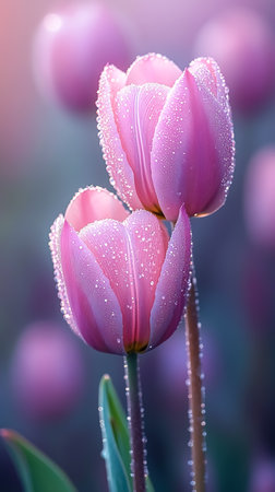 Bouquet of pink tulipsの素材