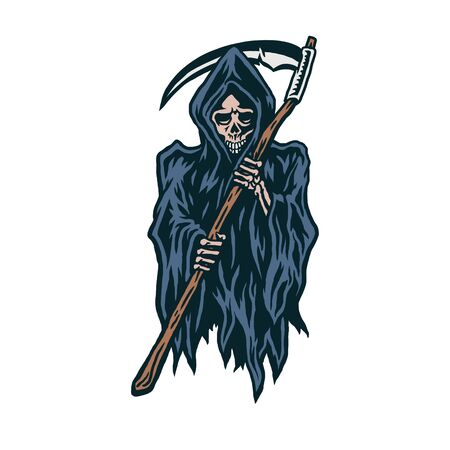 Vector illustration of grim reaperのイラスト素材