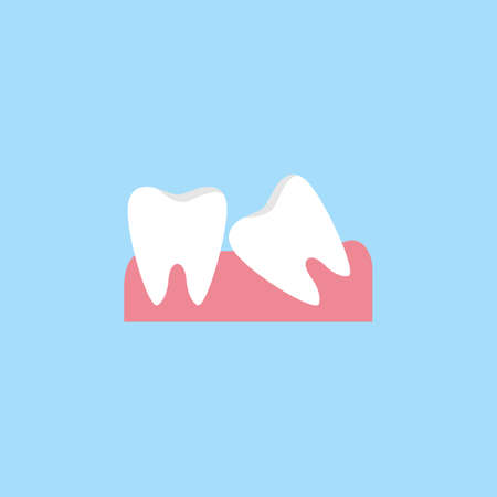 Wisdom teeth flat icon